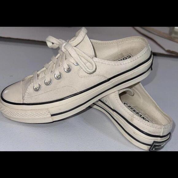 CONVERSE CHUCK 70 MULE SLIP WHITE Men SIZE 3 Classic Retro Sneaker - Picture 1 of 12